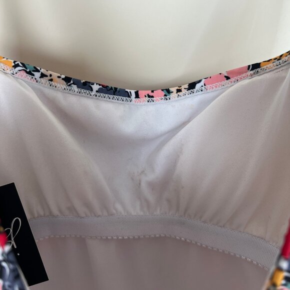 New Floral Print One Piece Swimsuit Retro Bathing Swim Suit Feminine One-Piece - Picture 8 of 10